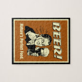 bier: Perfect food van Natuur Legpuzzel (Horizontaal)
