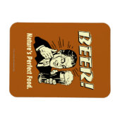 bier: Perfect food van Natuur Magneet (Horizontaal)