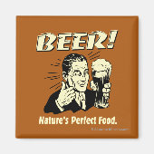 bier: Perfect food van Natuur Magneet (Voorkant)