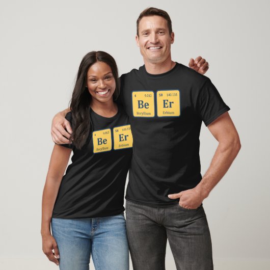 Bier periodiek systeem grappig Bier T-shirt (Unisex)