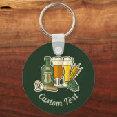 Bier-pictogrammen Sleutelhanger (Voorkant)