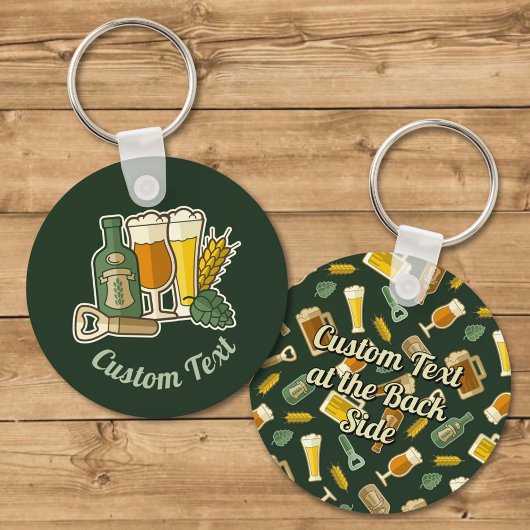 Bier-pictogrammen Sleutelhanger