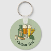 Bier-pictogrammen Sleutelhanger (Voorkant)