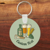 Bier-pictogrammen Sleutelhanger (Voorkant)