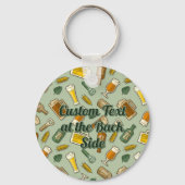 Bier-pictogrammen Sleutelhanger (Achterkant)