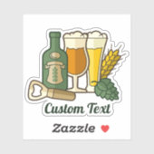 Bier-pictogrammen Sticker (Vel)
