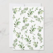 Bier Pizza Luiers Baby shower Pregger Kegger Kaart (Achterkant)