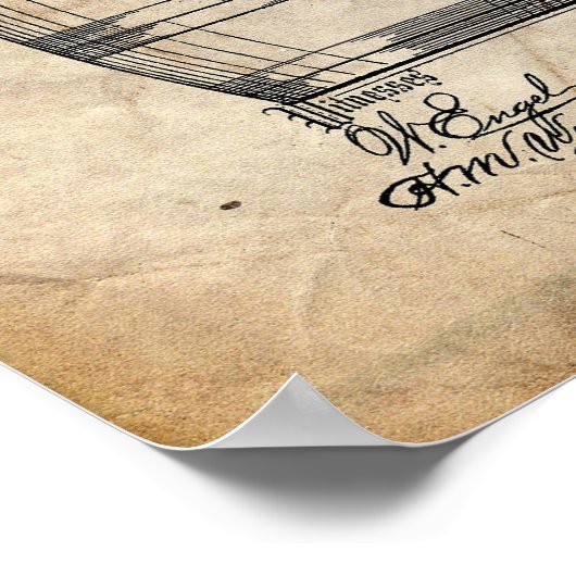 Bier Pomp Patent Poster (Hoek)