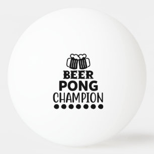 Bier Pong Kampioen Grappige Tekst Pingpongbal