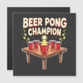 Bier Pong Kampioen Ping Pong Drinken (Voorkant / Achterkant)