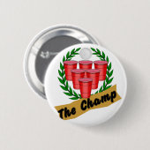 Bier Pong Kampioen Ronde Button 5,7 Cm (Voorkant /achterkant)