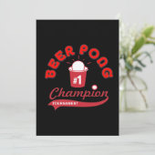 Bier Pong Toernooi (Party) Kaart (Staand voorkant)