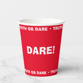 Bier Pong Truth of Dare Party Game DARE Papieren Bekers