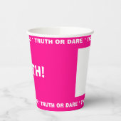 Bier Pong Waarheid of Dare Party Game Roze Papieren Bekers (Links)