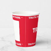 Bier Pong Waarheid of Dare Party Game WAARHEID Papieren Bekers (Rechts)