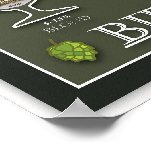 Bier poster (Hoek)