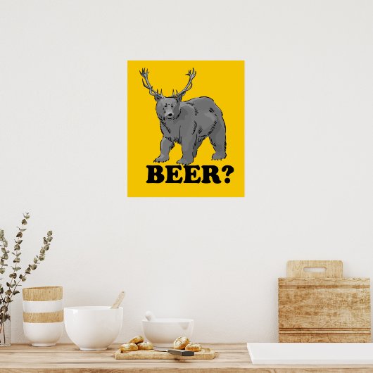 Bier? Poster $ 24,95 (Keuken)
