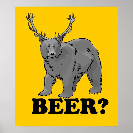 Bier? Poster $ 24,95 (Voorkant)