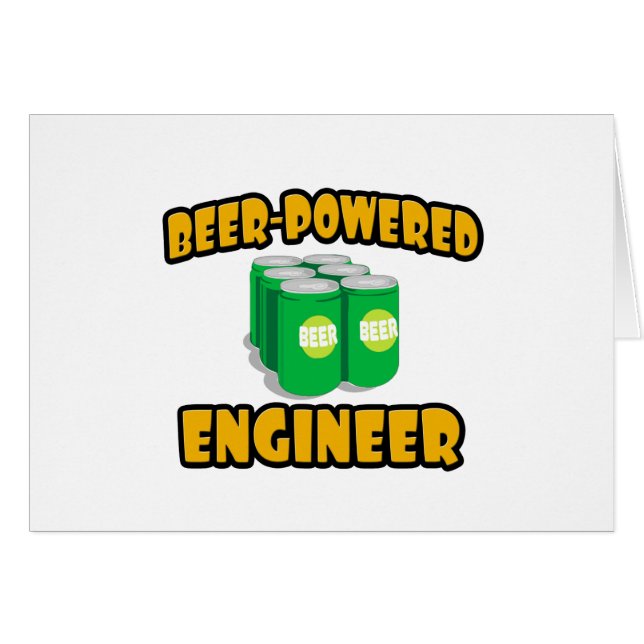 Bier-Powered Engineer (Voorkant Horizontaal)