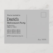 bier, proost, volwassenenpensioenfeest uitnodiging briefkaart (Achterkant)