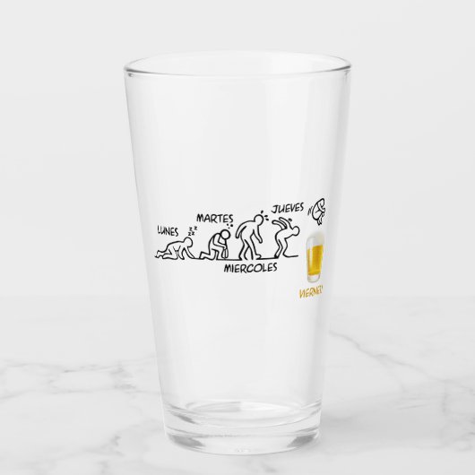 Bier-revolutie Glas (Voorkant)