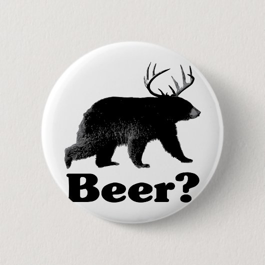 Bier? Ronde Button 5,7 Cm (Voorkant)