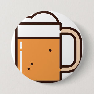 bier ronde button 7,6 cm