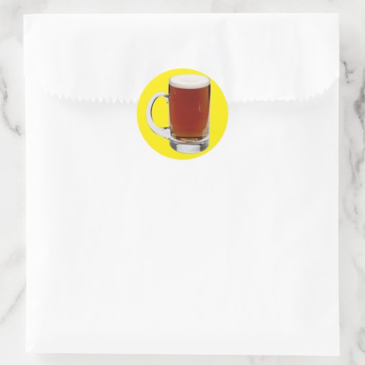 Bier Ronde Sticker (Tas)