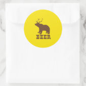 Bier Ronde Sticker (Tas)
