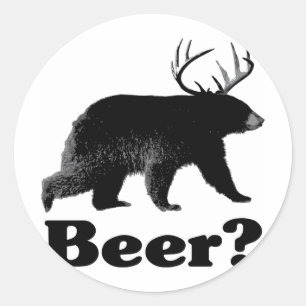 Bier? Ronde Sticker