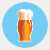 Bier Ronde Sticker (Voorkant)