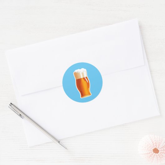 Bier Ronde Sticker (Envelop)