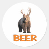 Bier Ronde Sticker (Voorkant)