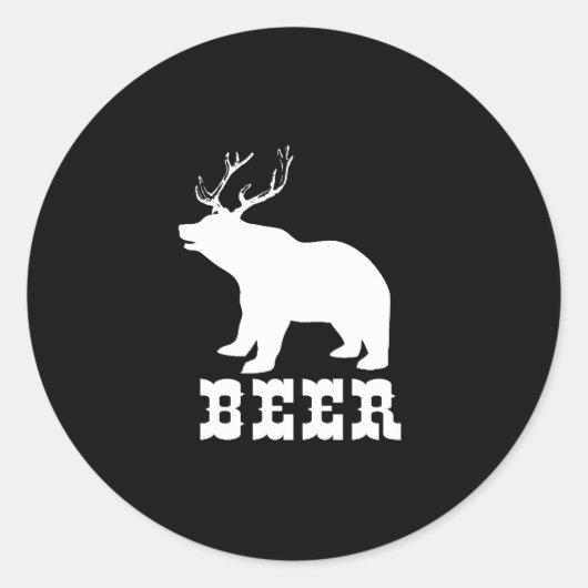 Bier Ronde Sticker (Voorkant)