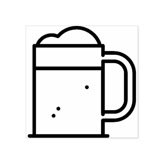 bier rubberstempel (Afrduk)