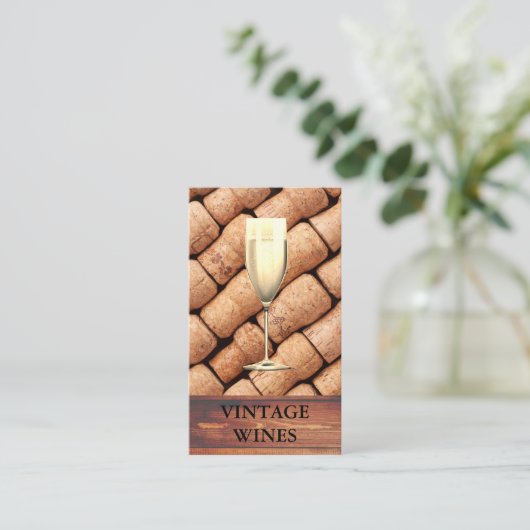 Bier Rustic Wood | Champagne | Winnerij Visitekaartje (Staand voorkant)