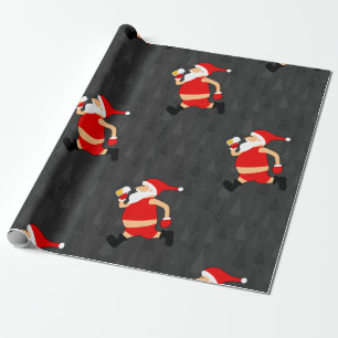 bier santa claus xmas cadeaupapier