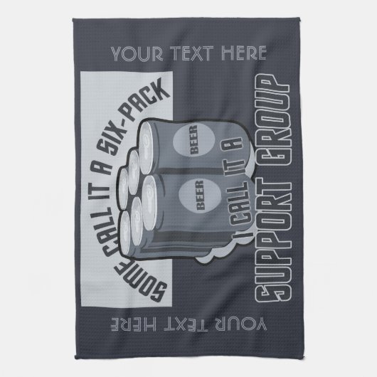 Bier Six Pack aangepaste handdoek (Verticaal)