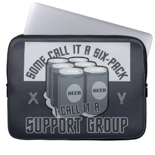 Bier Six Pack aangepaste laptophoezen Laptop Sleeve