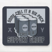 Bier Six Pack aangepaste mousepad Muismat (Voorkant)