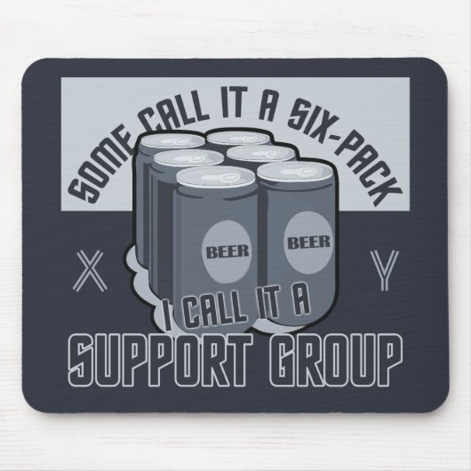 Bier Six Pack aangepaste mousepad Muismat (Voorkant)