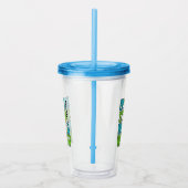 Bier - Slaap - Beach aangepaste naam tumbler Acryl Drinkbeker (Rechts)