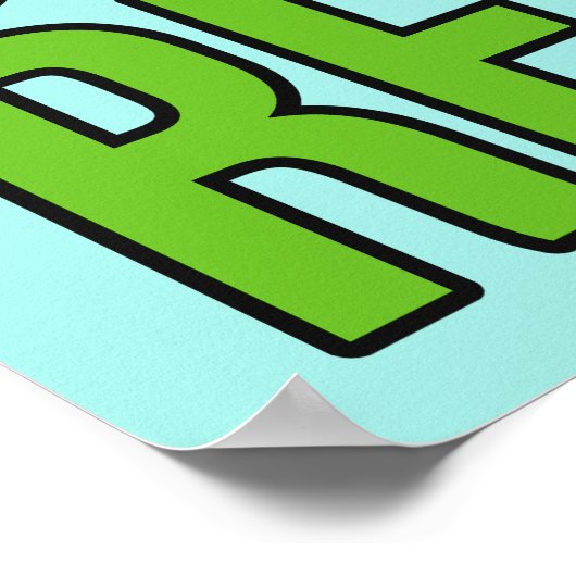 Bier - Slaapstand - Aangepaste naam en kleurenpost Poster (Hoek)