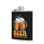 "Bier smeert mijn leven" Heupfles (Links)