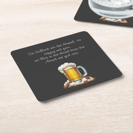 Bier so suffig  kartonnen onderzetters (Schuin)