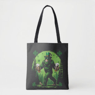Bier St. Patrick's Day Big Food Sasquashe Grappig Tote Bag