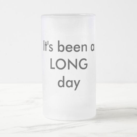 Bier Stein Het is een LANGE dag geweest Matglas Bierpul (Center)