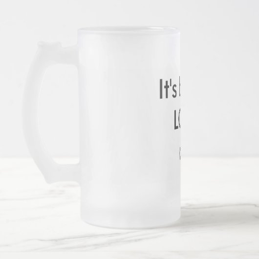 Bier Stein Het is een LANGE dag geweest Matglas Bierpul (Links)