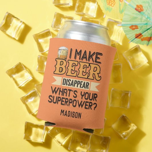 Bier Superpower aangepaste naam Blikjeskoeler (Insitu Zomer)