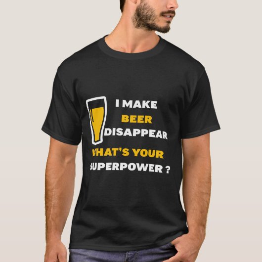 BIER SUPERPOWER T-SHIRT (Voorkant)